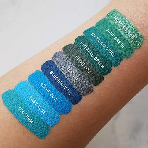 Aromi Baby Blue Matte Liquid Lipstick 0.14 oz Waterproof Vegan Light Sky Blue - Image 2