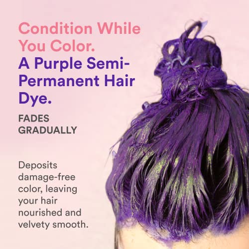 INH Semi Permanent Hair Color - Amethyst & Ruby Red | Color Depositing Conditioner, Temporary Hair Dye, Safe | 6 oz each - Image 2