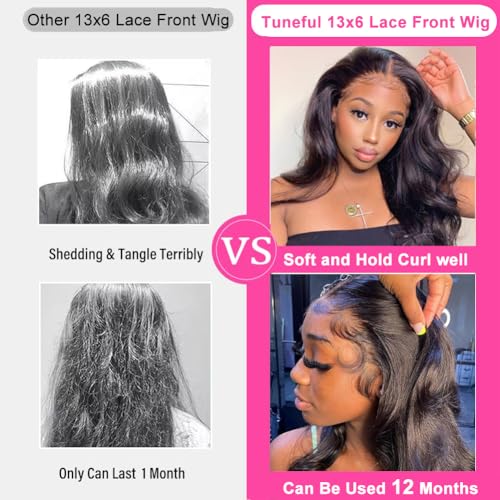 32 Inch Body Wave Lace Front Wigs Human Hair 13x6 HD Lace Frontal Wigs Human Hair 220% Density Human Hair Lace Front Wigs for Women - Image 5