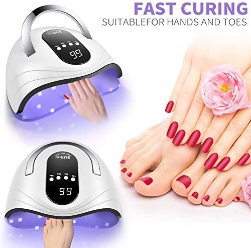 120W UV Gel Nail Lamp with 4 Timers and Portable Handle for Fast Curing - Image 6