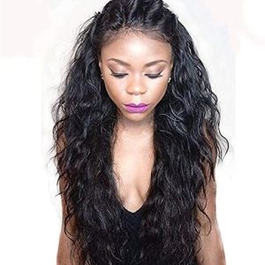 Hair Wigs Hair Replacement Wig, Human Hair Lace Front Wig Style Brazilian Hair Water Wave Wig Human Hair Wig