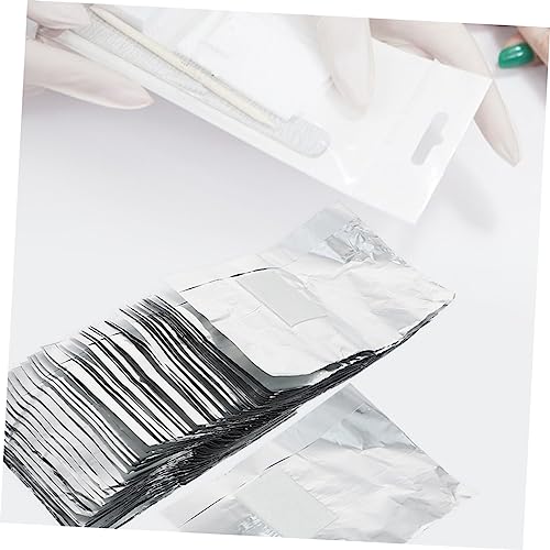 NOLITOY 300pcs Nail Remover Foil Nail Remover Clips Soak off Foils Nail Cleaning Tin Foil Nails Gel Foil Wraps with Cotton Pad Double Color Bowls Manicure Aluminum Foil Polish - Image 8