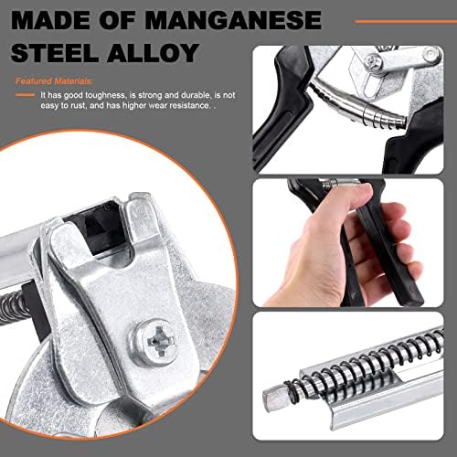 601Pcs Type M Hog Nail Ring Pliers Kit, including Hog Ring Pliers Hand Tools Clamp Upholstery Installation Repair Hand Tools with 600Pcs M Clips Galvanized Steel Nails for Fence Fastening - Image 4