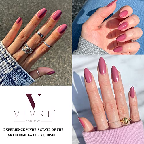 VIVRE Cosmetics Nail Polish, Quick Dry and Shiny Halal Nail Polish For Girls, Vegan and Non Toxic Nail Polish For Women, Long Lasting, Certified Breathable and Water Permeable - Whatโs the Mauve - Image 5