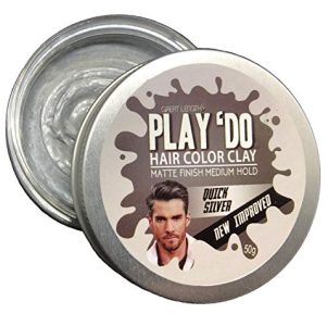 Play 'Do Temporary Hair Color, Gray Hair Wax, Hair Clay, Mens Grooming, Pomade, Silver hair dye(1.8 ounces) …