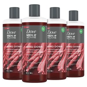 Dove Men+Care Ashwagandha Lavender Face & Body Wash 18oz, Pack of 4