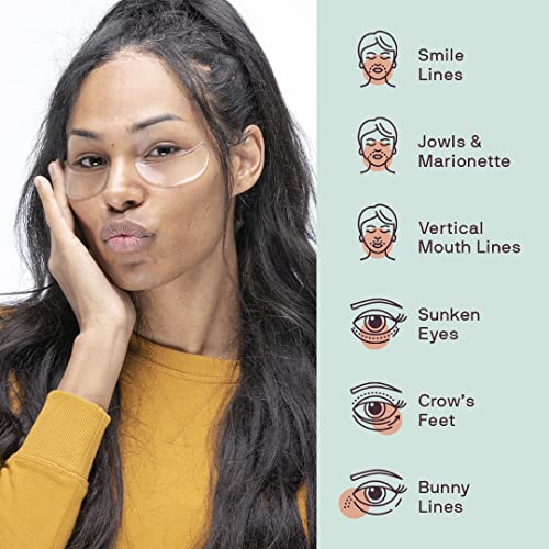 Dermaclara Reusable Medical Grade Silicone Eyes and Mouth Patches for Fine Lines 4 Count - Image 2