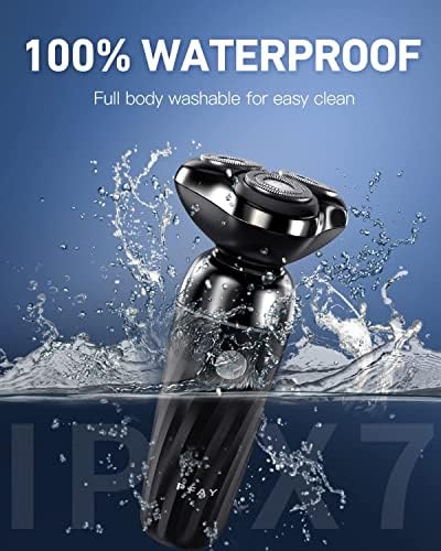 PFAY Electric Razor for Men with Detachable Head, Waterproof, Rechargeable, Fast Charging, Includes Trimmer - Image 5