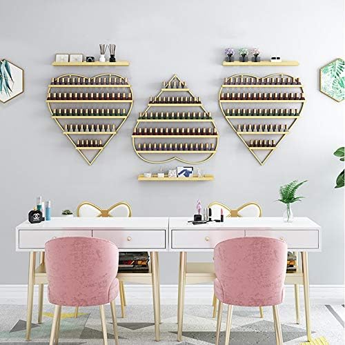 Metal Nail Polish 5 Tier Shelf Organizer Display Rack, Manicure Store Mountable Wall Shelf Essential Oils Organizer Shelf, for Storage Display Makeup/Cosmetics/Perfume Finishing Storage Rack - Image 9