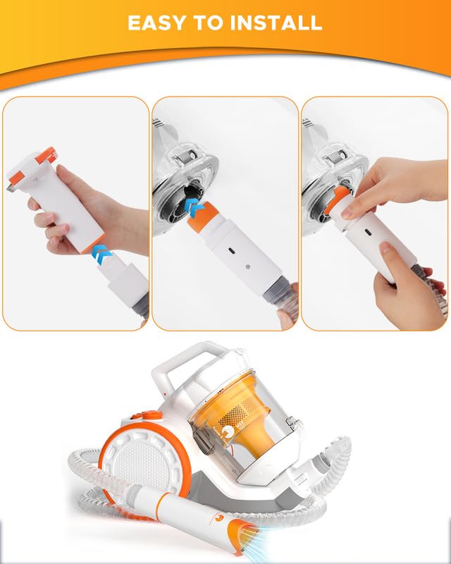 Pet Vacuum Attachment for Dogs Grooming, 2-in-1 Dog Brush Vacuum Attachment for Shedding, Compatible with Shark, Dyson, Miele, Shop Vac and Most Vacuum Cleaners, Interface Diameter 1.35”-1.85“ - Image 8