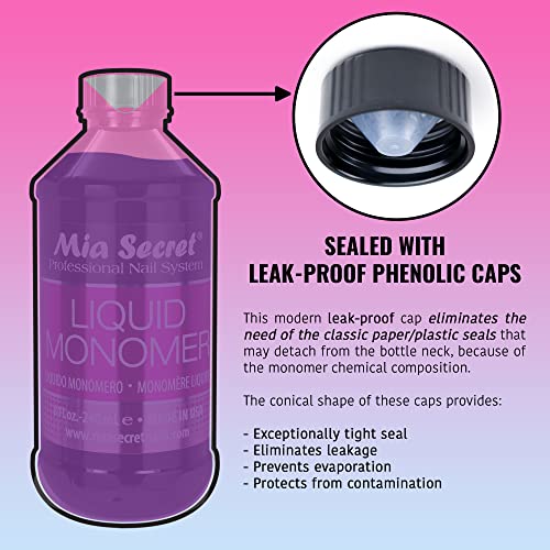 4 oz Mia Secret Liquid EMA Monomer - Professional Nail Liquid for Acrylic Powder - Image 4