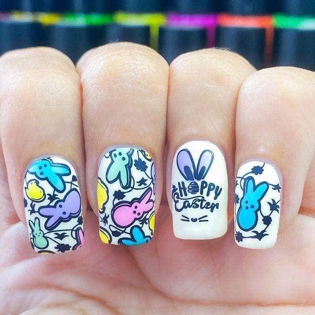 Maniology What's Crackin Easter Nail Stamping Plate, Easter-Theme Nail Art, Spring Manicure Designs - Image 3