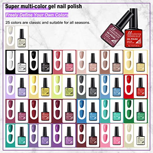 69PCS Gel Nail Polish Kit with UV Light Nail Lamp Gel Manicure Dryer Lamp 28 Colors Gel Polish Nail Set Soak Off Gel Nail Set,Nails Gel Polishing Shape Tools Supplie Set for Nail Manicure Salon & Home - Image 3