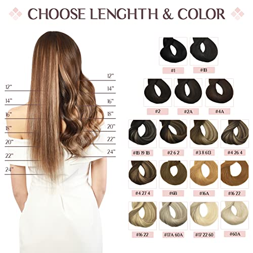 Balayage Dark Brown Chestnut Brown 20 Inch 120g 7pc Real Human Hair Clip In Extensions Natural Straight Long - Image 8