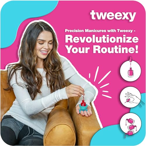 tweexy Wearable Nail Polish Holder Ring - Ideal Gift for Teenage Girls - Nail Polish Holder Stand for Manicure & Pedicure, Fingernail Painting - Nail Polish Accessories (Mermaid Sparkle) - Image 4