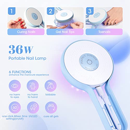 Gel X Nail Kit with 504 Almond Tips and UV Lamp for Home Salon - Image 4