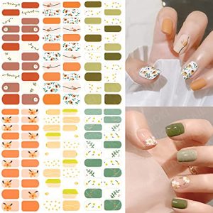6 Sheets Self-Adhesive Gel Nail Art Decals for Women and Girls