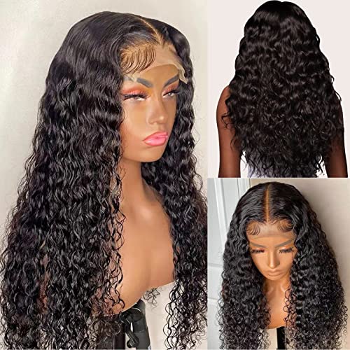 18-Inch 4x4 Closure Water Wave Human Hair Wig Natural Color Pre-Plucked - Image 2