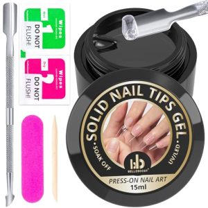 15ml Solid Nail Glue Gel Kit for Acrylic Nail Extension with Tools