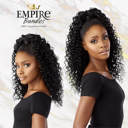 Sensationnel Empire Bundle weave hair - Water Deep virgin human hair - Empire Bundles 10A Water Deep (12 inch, NATURAL/BLACK) - Image 2