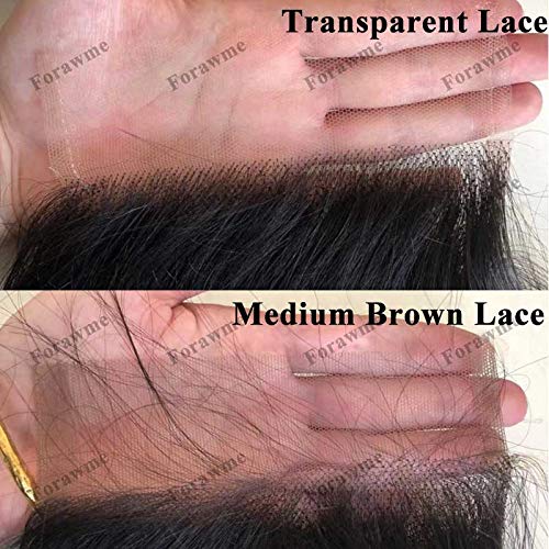 13X6 100 Real Soft Brazilian Hair Pre Plucked Full Lace Frontals Straight Human Hair Pieces 18 Inch Ear To Ear Transparent Lace Frontal Closure With Natural Hairline - Image 8