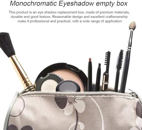 POPETPOP Empty Makeup Eyeshadow Box, 8pcs Single Color Eyeshadow Case Travel Eyeshadow Container for Eyeshadow Lipstick Cosmetics Women Girls (Matt black) - Image 7