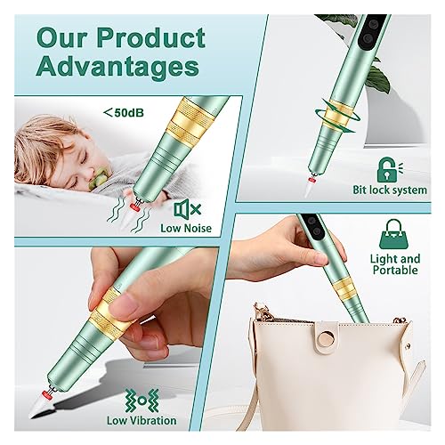 Electric Nail Drill Machine, Beaulush Cordless Electric Nail Drill Machine, 35000RPM Gel Polishing Nail Drill Pen, Portable Manicure Machine Nail Sander Tools Professional Nail Art - Image 6