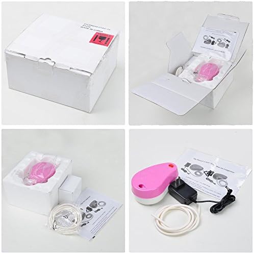 Pink Mini Portable Air Compressor Set for Makeup and Nail Art with Hose Holder - Image 7