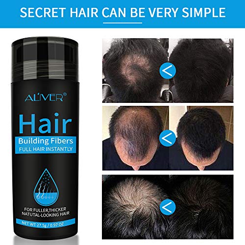 Dark Brown Natural Hair Building Fibers 0.97Oz for Thinning Hair Bald Spot Concealment - Image 4