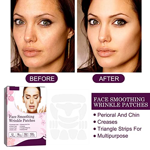 Forehead Wrinkle Patches-192 Pcs Face Wrinkle Patches Reusable Face Tape for Wrinkles Anti Wrinkle Patches to Reduce Fine Wrinkles, Frown and Smile Lines, Forehead Wrinkles Facial Wrinkle Patches - Image 4