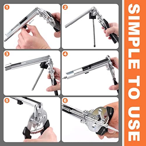 601Pcs Type M Hog Nail Ring Pliers Kit, including Hog Ring Pliers Hand Tools Clamp Upholstery Installation Repair Hand Tools with 600Pcs M Clips Galvanized Steel Nails for Fence Fastening - Image 6