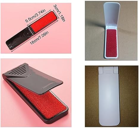4 Pack Reusable Mini Folding Lint Brushes for Portable Pet Hair and Dust Removal - Image 2