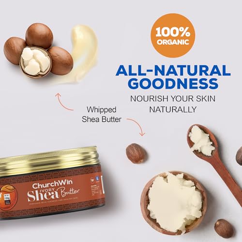 Whipped Ivory Shea Butter, 120g /5 oz Non-Deodorized, Unrefined No Additives, Grade A, 100% Pure & Natural, Skin Hydrating, Moisturizer, Nourishing, Essential Body Butter, Body Care, DIY Recipes for Balms, Lotions, Creams, and Soap - Image 3