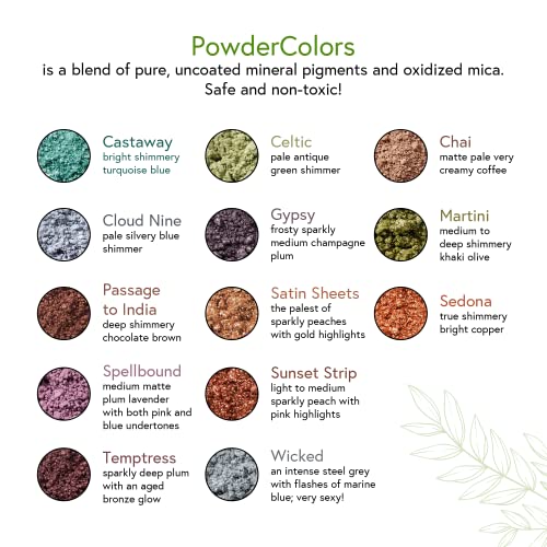 Honeybee Gardens PowderColors, Clean Mineral Eye Shadow in Temptress, Sparkly Deep Plum, Versatile, Portable, & Skin-Friendly, 2g - Image 6