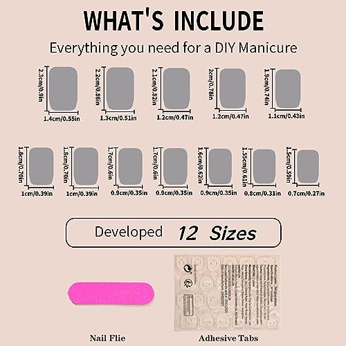 Spring Press on Nails Flower Fake Nails, Short Square Glue on Acrylic Nails Glossy Yellow Red False Nails with Daisy Flowers Designs, Cute Stick on Nails for Women&Girls Nail Decorations 24PCS - Image 4