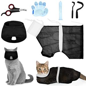 Patelai 5-Piece Cat Bathing and Grooming Kit for Effortless Pet Cleaning