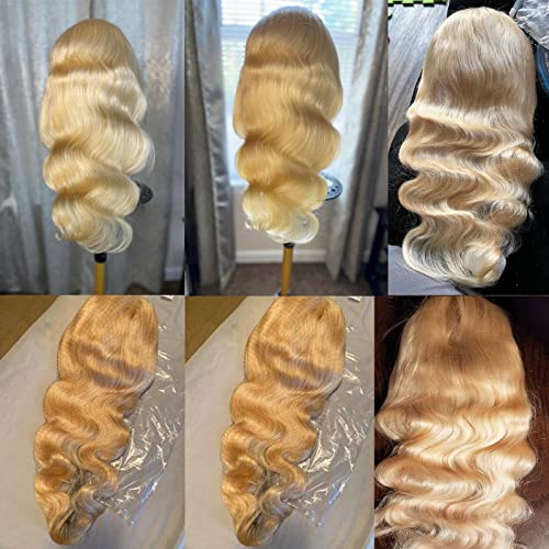 B&L Hair 613 Blonde Body Wave Lace Front Wig Human Hair 20inch 10a 13x4 613 Lace Front Wig Body Wave Human Hair with Baby Hair 150 Density lace front wigs human hair (20 Inch, 613 Blonde) - Image 4