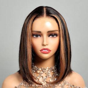 Arabella 1B/30 Highlight Bob Wig 10 Inch Human Hair Glueless Lace Front