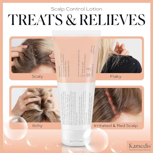 KAMEDIS 4 oz Botanical Scalp Lotion for Natural Dandruff Relief Treatment - Image 5