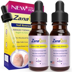 Extra Strength Toenail & Fingernail Repair Drops - Nail Care Renewal for Thick, Damaged & Discolored Nails - 2 Pack