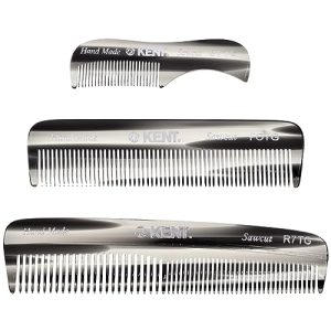 Kent Combs for Men Beard Comb Set, Pocket Comb Beard Kit for Men for Travel and Home Care, Mustache Comb for Men, Mini Comb Beard Combs for Mens Grooming, Handmade Kent Comb Mens Beard Grooming Set