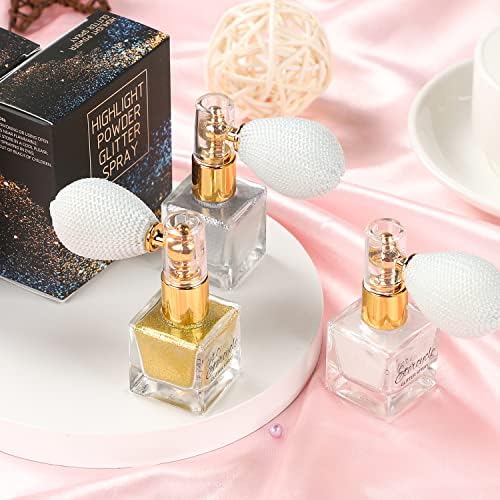 Etercycle Silver Body Glitter Spray, Shimmering Spray Powder Sparkle Powder, Cosmetic Shimmer Makeup Glitter for Hair and Body Face Clothes Nail Art Craft Design Easter Crafts - Image 5