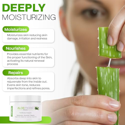 Aloe Vera 8 oz Anti-Aging Body Lotion for Deep Hydration and Skin Repair - Image 3