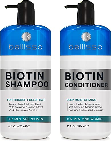 Biotin Shampoo, Conditioner, Serum for Volume and Heat Protectant Spray with Biotin and Moroccan Argan Oil - Leave in Deep Conditioner. Thickening Hair Treatment for Dry, Normal and Oily hair. - Image 2