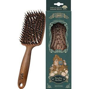 Yao Boar Bristle Hair Brush for All Hair Types, Detangling, Shiny Hair