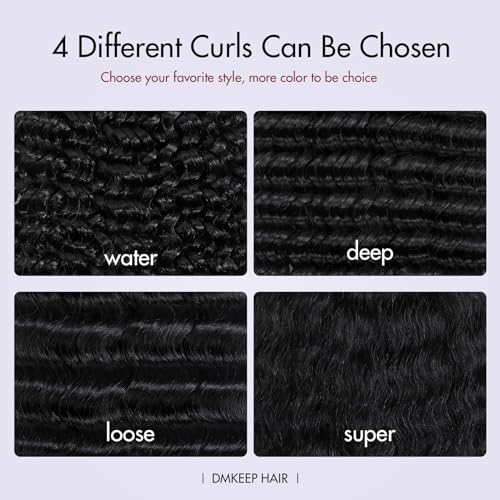 Top Grade Water Wave Human Braiding Hair 2 Bundles 100g Human Hair Braiding Hair No Weft Bulk Human Hair for Braiding Hair Extensions Jet Black 18 Inch - Image 5