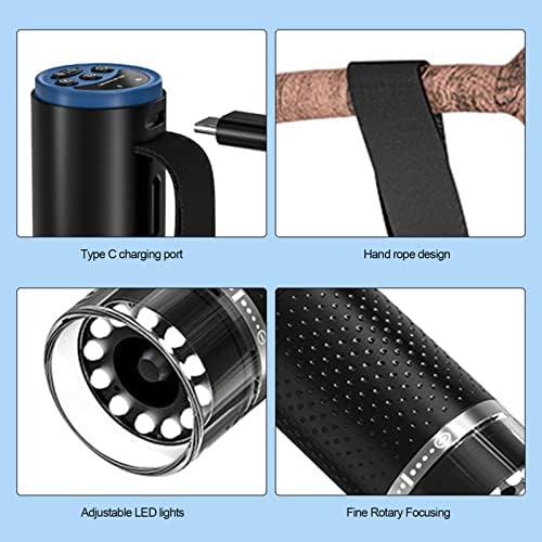 Wireless Digital Microscope, 50X to 1000X Magnification WiFi USB Microscope, Handheld Pocket Microscopes Camera with 8 Adjustable LED (Black) - Image 5