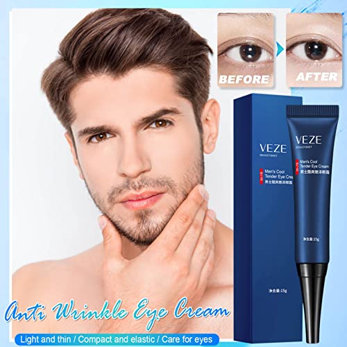 VEZE Men's Awaken Peptide Lifting Eye Gel, Awaken Peptide Depuffing Eye Gel, Open Eyes Peptide, Men's Cool and Tender Firming Eye Cream - 15g (5) - Image 2