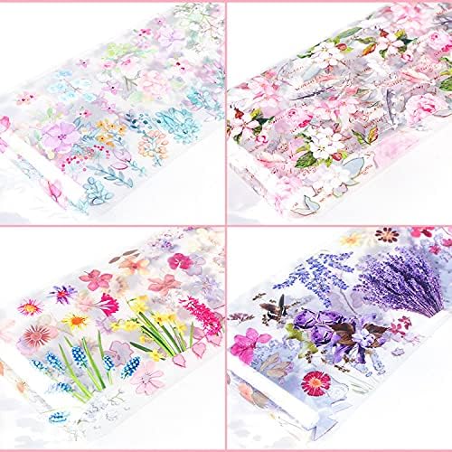 10 Sheets Foil Nail Art Stickers Transfer Sticker Maple Leaf Nail Foils Nail Art Supplies Flower Nail Set Butterfly Nail Decoration for Women Girls Decoration Manicure Design - Image 5
