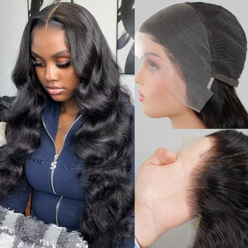 Body Wave Lace Front Wigs Human Hair 13x4 Lace Frontal Wigs Human Hair HD Lace Wig 180% Density Brazilian Lace Front Wigs Full Lace Human Hair Wigs 24 Inch